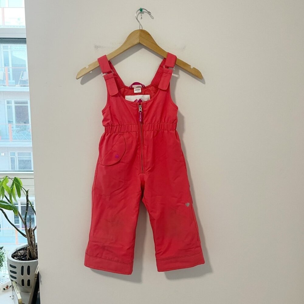Obermeyer Girl's Pink Snowsuit Overalls Size 3